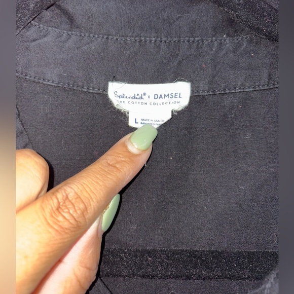 Splendid Black Shirt Dress - Picture 7 of 8